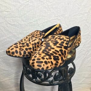 NEVER WORN Birdies Calf Hair Leopard Print size 9 Flats